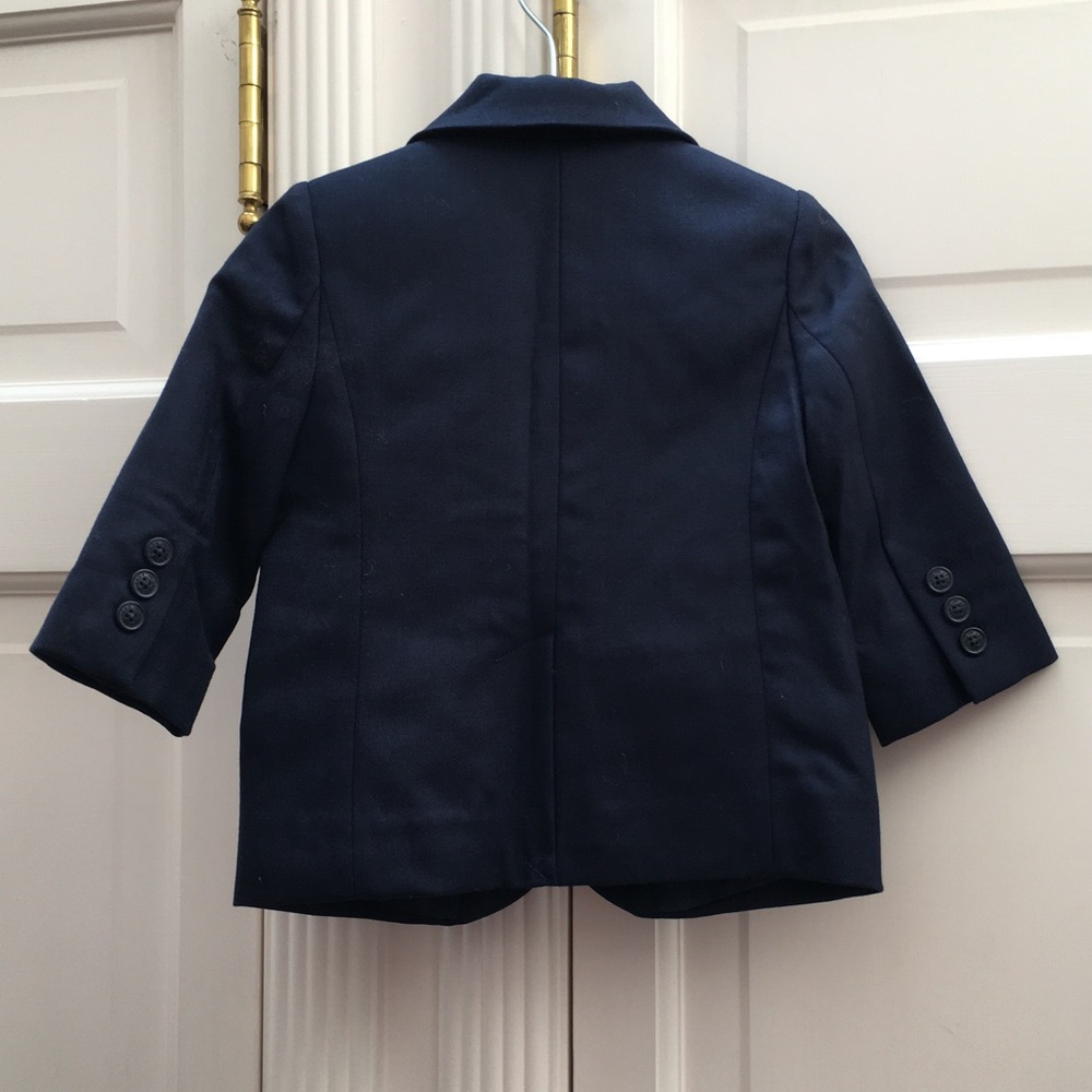 Janie and Jack Navy Blue Infant Baby Blazer - Picture 4 of 6